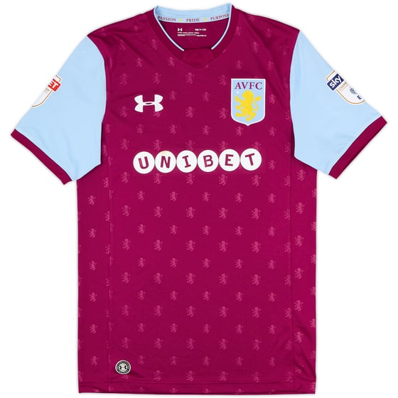 2017-18 Aston Villa Home Shirt - 7/10 - (S)