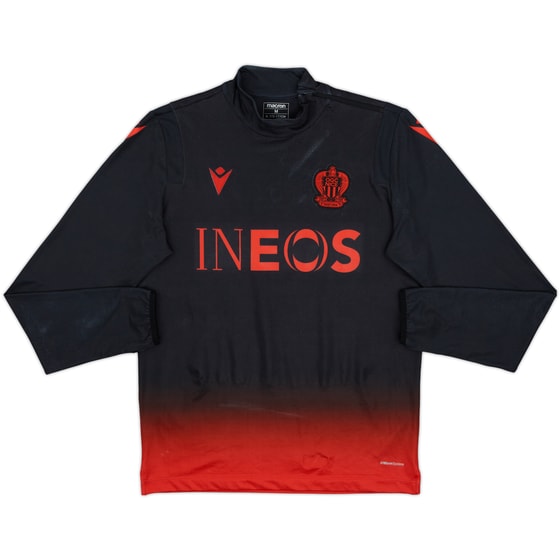 2020-21 OGC Nice Macron 1/4 Zip Drill Top - 6/10 - (M)