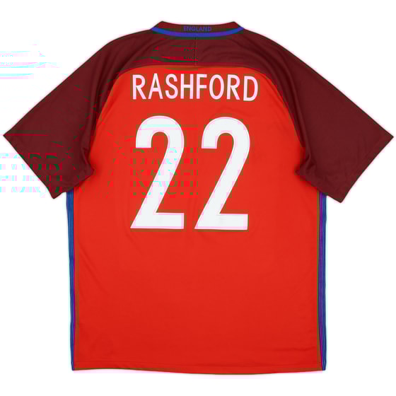 2016-17 England Away Shirt Rashford #22 - 9/10 - (XL)