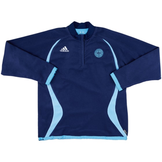 2006-08 Denmark adidas Reversible Fleece 1/4 Zip Top - 8/10 - (L)