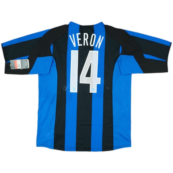 2004-05 Inter Milan Home Shirt Veron #14 (L)