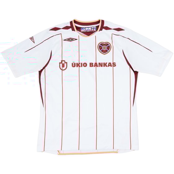 2007-08 Hearts Away Shirt - 8/10 - (L)