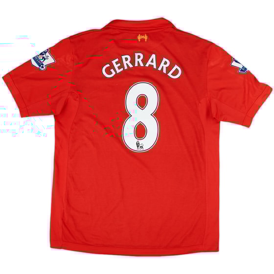 2012-13 Liverpool Home Shirt Gerrard #8 - 5/10 - (L)