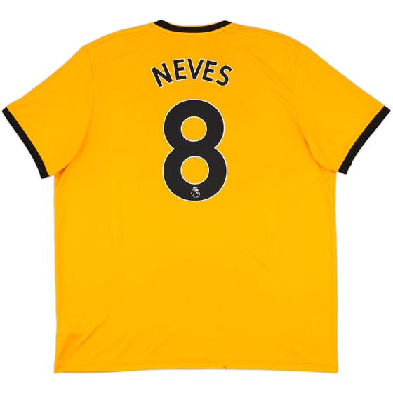 2018-19 Wolves Home Shirt Neves #8 - 7/10 - (XXL)