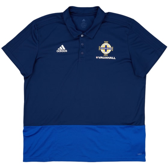 2017-18 Northern Ireland adidas Polo Shirt - 9/10 - (XXL)