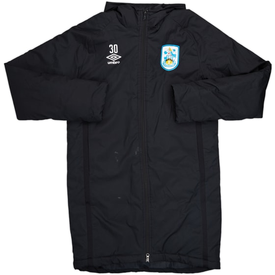 2020-21 Huddersfield Umbro Player Issue Hooded Padded Bench Coat #30 - 6/10 - (M)
