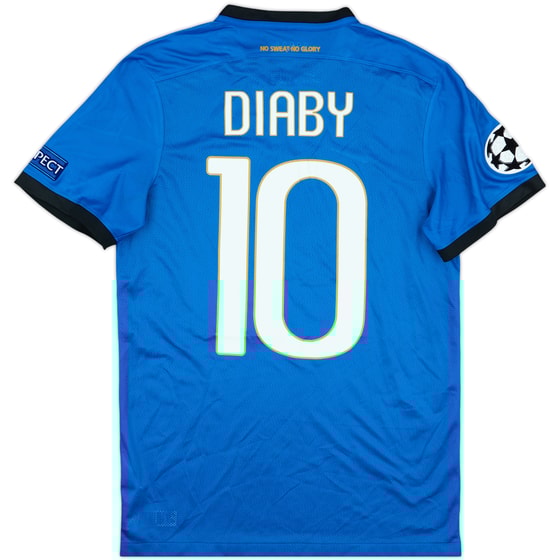 2016-17 Club Brugge Match Issue Champions League Home Shirt Diaby #10