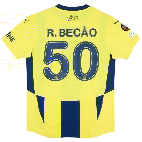 2024-25 Fenerbahce Match Issue Europa League Home Shirt R. Becao #50