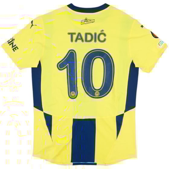 2024-25 Fenerbahce Match Issue Europa League Home Shirt Tadic #10