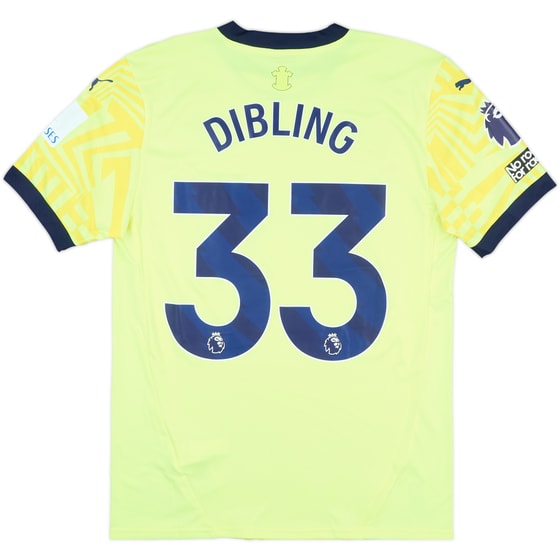 2024-25 Southampton Match Issue Away Shirt Dibling #33