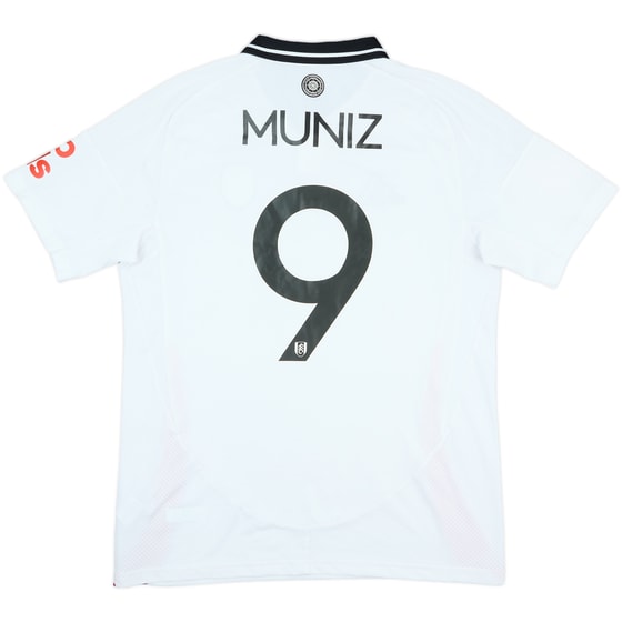 2024-25 Fulham Match Issue FA Cup Home Shirt Muniz #9