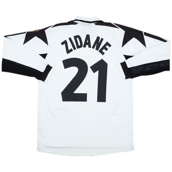 1998-99 Juventus Away L/S Shirt Zidane #21 - 6/10 - (M)