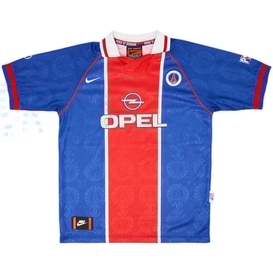 1996-97 Paris Saint-Germain Home Shirt - 8/10 - (XL.Boys)