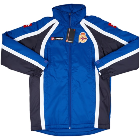2009-10 Deportivo Lotto Padded Bench Coat (S)
