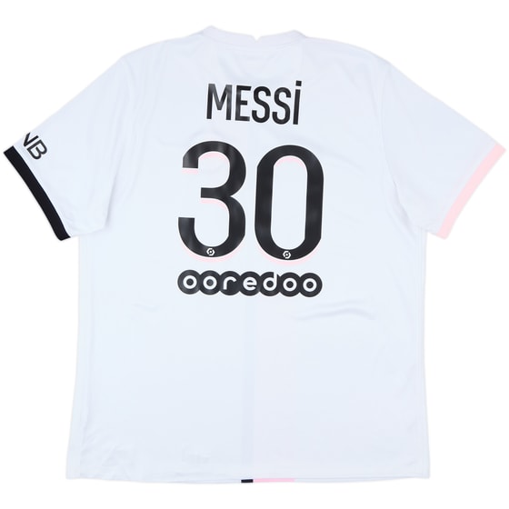 2021-22 Paris Saint-Germain Away Shirt Messi #30 - 6/10 - (XL)