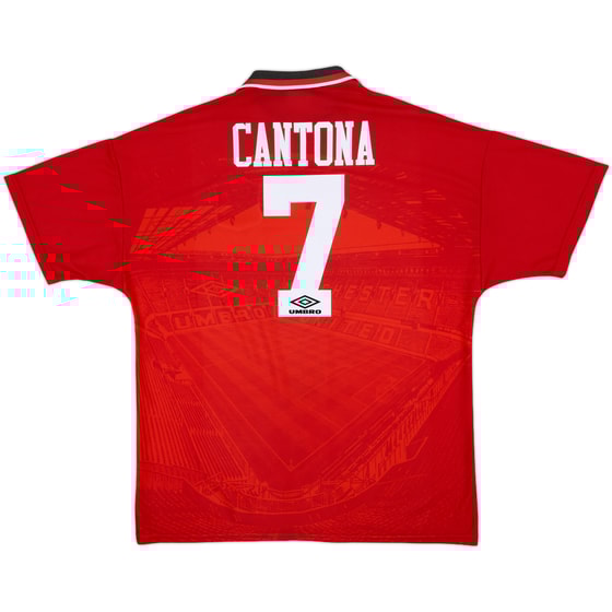 1994-96 Manchester United Home Shirt Cantona #7 - 8/10 - (XL)