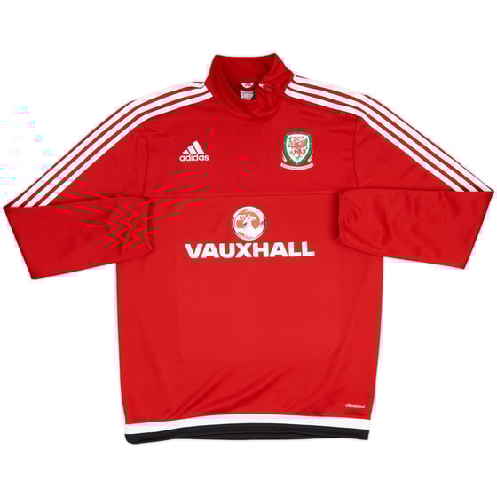 2016-17 Wales adidas 1/4 Zip Drill Top - 9/10 - (M)