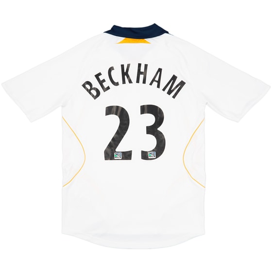 2007-08 LA Galaxy Home Shirt Beckham #23 - 4/10 - (S)