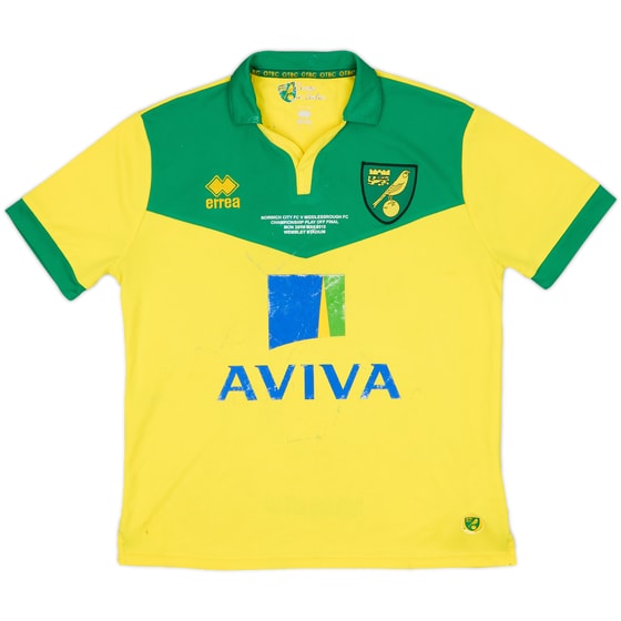 2014-15 Norwich Championship Play off Final Home Shirt - 4/10 - (S)