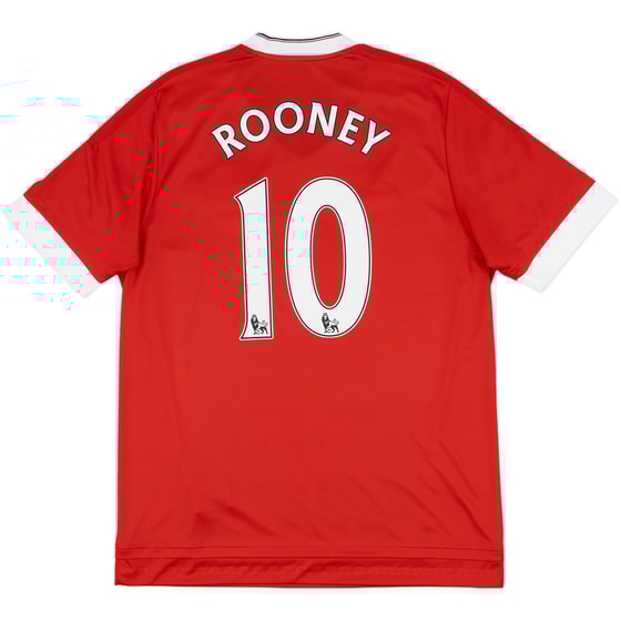 2015-16 Manchester United Home Shirt Rooney #10 - 10/10 - (L)