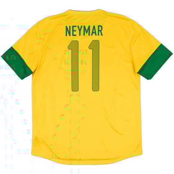 2012-13 Brazil Home Shirt Neymar #11 - 7/10 - (L)