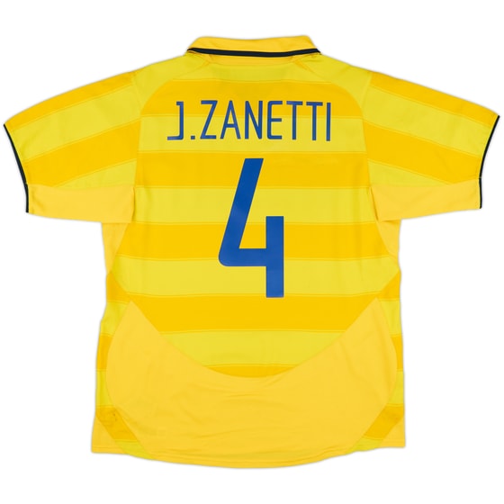 2003-04 Inter Milan Away Shirt J.Zanetti #4 - 4/10 - (M)