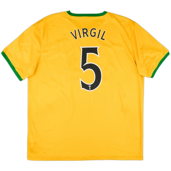 2013-14 Celtic Away Shirt Virgil #5 - 9/10 - (XL)