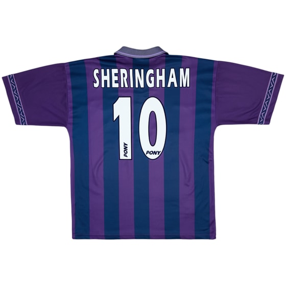 1995-97 Tottenham Away Shirt Sheringham #10 - 8/10 - (XL)