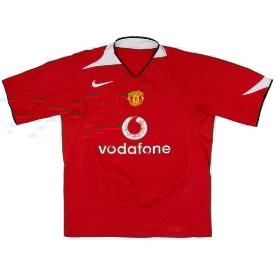 2004-06 Manchester United Home Shirt - 4/10 - (L)