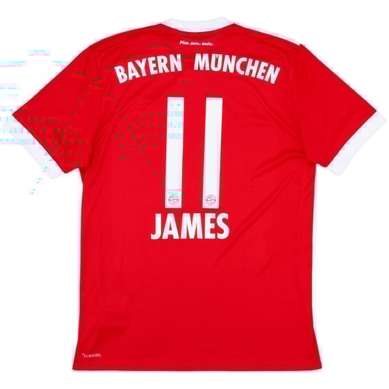 2017-18 Bayern Munich Home Shirt James #11 - 7/10 - (S)