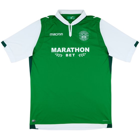 2017-18 Hibernian Home Shirt - 9/10 - (5XL)