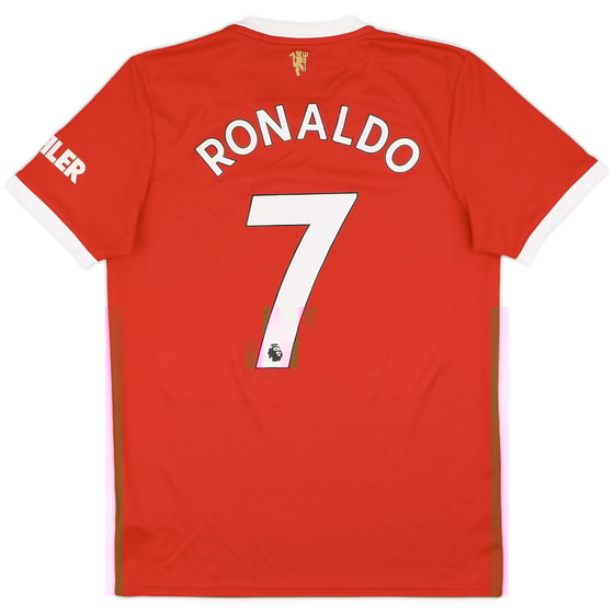 2021-22 Manchester United Home Shirt Ronaldo #7 - 8/10 - (M)