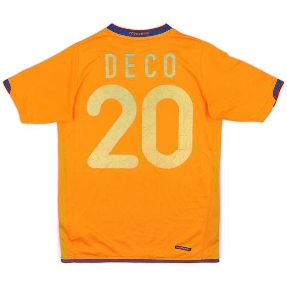 2006-08 Barcelona Away Shirt Deco #20 - 9/10 - (L.Boys)