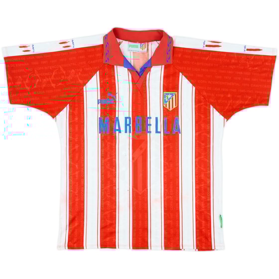 1995-96 Atletico Madrid Home Shirt - 5/10 - (L)