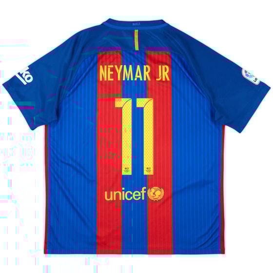 2016-17 Barcelona Home Shirt Neymar Jr #11 - 9/10 - (XL)