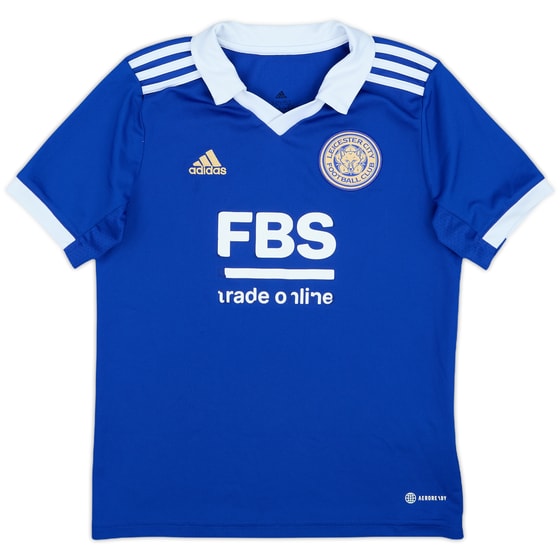 2022-23 Leicester Home Shirt - 4/10 - (M.Boys)