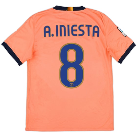 2009-10 Barcelona Away Shirt A.Iniesta #8 - 8/10 - (S)