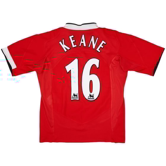 2004-06 Manchester United Home Shirt Keane #16 - 7/10 - (M)