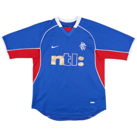 2001-02 Rangers Home Shirt - 5/10 - (S)