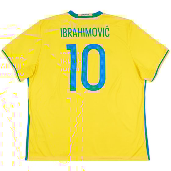 2016-17 Sweden Home Shirt Ibrahimovic #10 - 8/10 - (XXL)