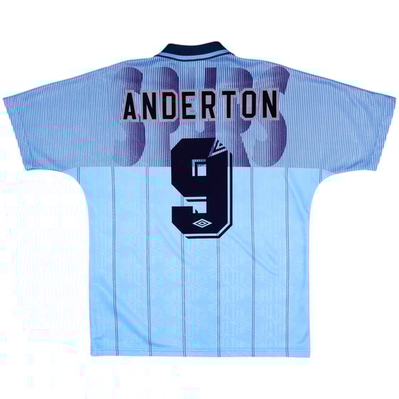 1991-94 Tottenham Third Shirt Anderton #9 - 10/10 - (S)