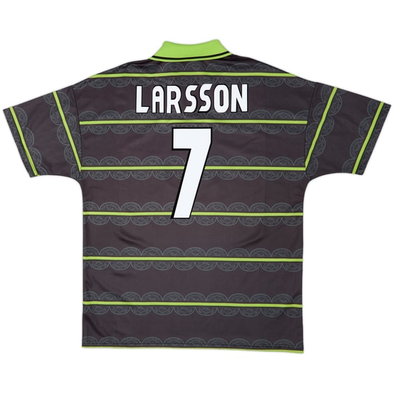 1998-99 Celtic Away Shirt Larsson #7 - 9/10 - (XXL)