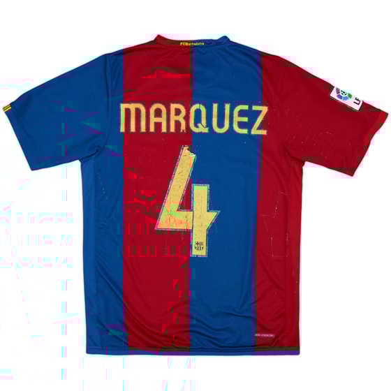 2006-07 Barcelona Home Shirt Marquez #4 - 4/10 - (S)