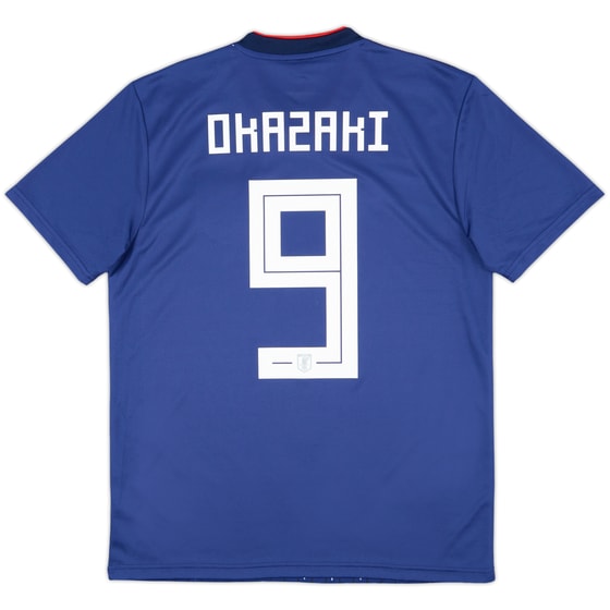 2018-19 Japan Home Shirt Okazaki #9 - 8/10 - (M)
