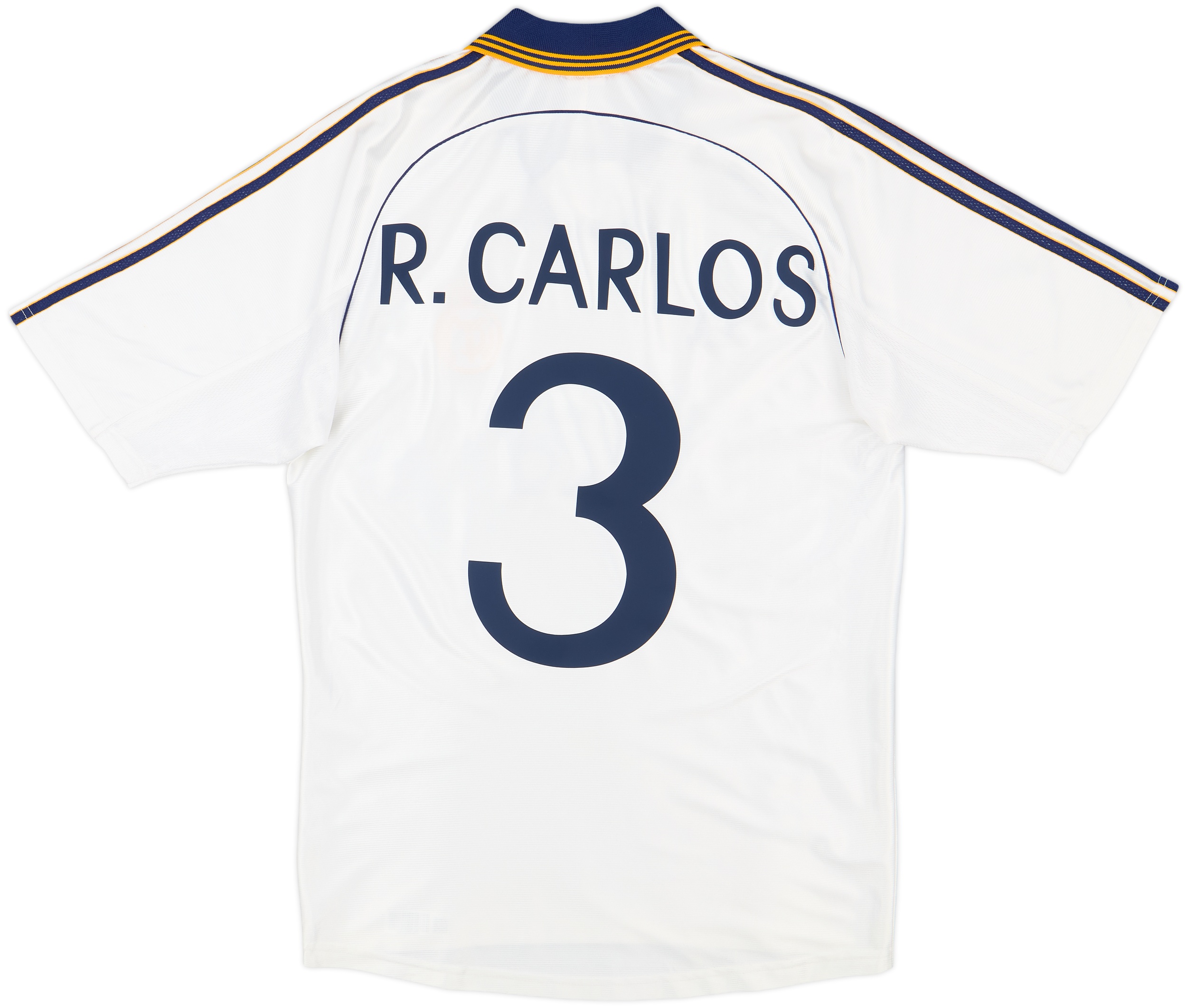 1998-00 Real Madrid Home Shirt R.Carlos #3 - 8/10 - (S)