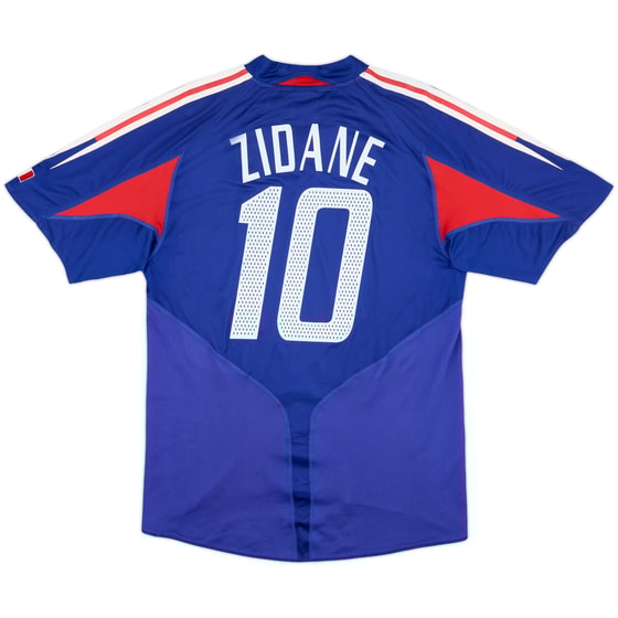2004-06 France Home Shirt Zidane #10 - 6/10 - (L)