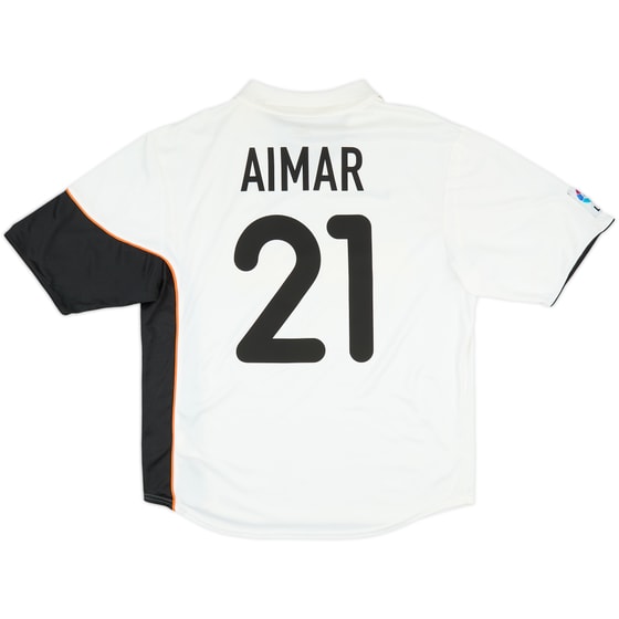 2001-02 Valencia Home Shirt Aimar #21 - 6/10 - (L)