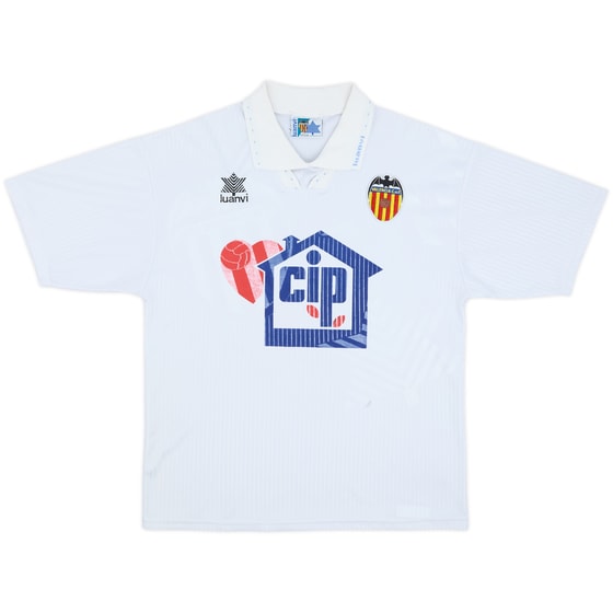 1993-94 Valencia Home Shirt - 8/10 - (M)