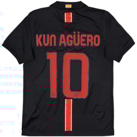 2009-10 Atletico Madrid Away Shirt Kun Aguero #10 - 8/10 - (S)