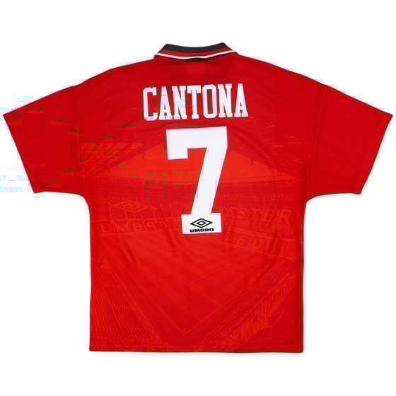1994-96 Manchester United Home Shirt Cantona #7 - 8/10 - (M)